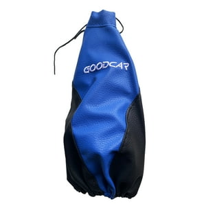 Jj Group - Funda Cubre Palanca Cambio Cuero Azul Negro