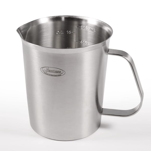 Vaso medidor Newness de acero inoxidable, 500 ml/16 oz, con mango