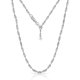 thumbnail image 1 of Collar Savlano cadena Bolo de 1,5 mm 38‑61 cm plata, 1 of 5