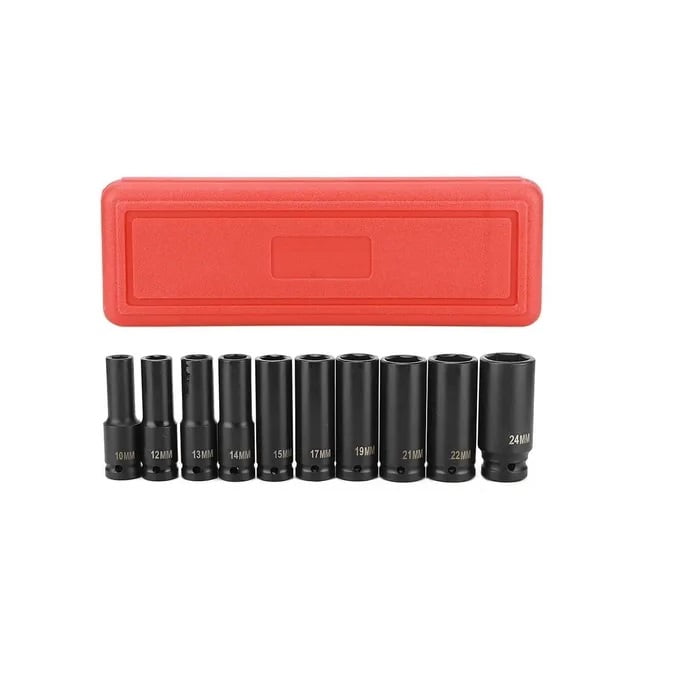 Master Prox - Juego Set Dados De Impacto 1/2, 10 Piezas De 10 A 24 Mm