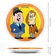 thumbnail image 2 of Plato Decorativo de Porcelana El Gordo y El Flaco Desmarcar 15 cm, 2 of 6