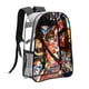 thumbnail image 2 of BakuganMochila transparente temática, resistente y duradera, bolsa see-through para trabajo, deporte, universidad y viaje, 31 × 43 cm, 2 of 6