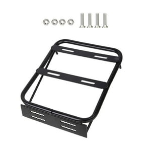 Genérico - Portaequipajes Trasero Para Motocicleta Con Tornillo, Estante De Carga, Respaldo, Caja De Almacenamiento, Color Negro