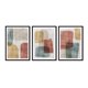 thumbnail image 1 of Set de Cuadros Abstracto Piedras Modelo 3 con Marco Negro 50x40 CM, 1 of 1