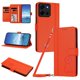 thumbnail image 1 of Funda Cartera Trébol para Motorola Moto G 2026 5G con Ranuras Tarjetas y Carga Inalámbrica Naranja, 1 of 6