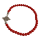 thumbnail image 2 of Pulsera nudo bruja piedra jaspe y lapislázuli elástico Rojo, 2 of 3
