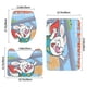 thumbnail image 3 of Superbuns Juego de 3 alfombras de baño de coral fleece: tapete de baño + alfombra de inodoro en forma de U + funda de tapa de inodoro en forma de O, 3 of 6
