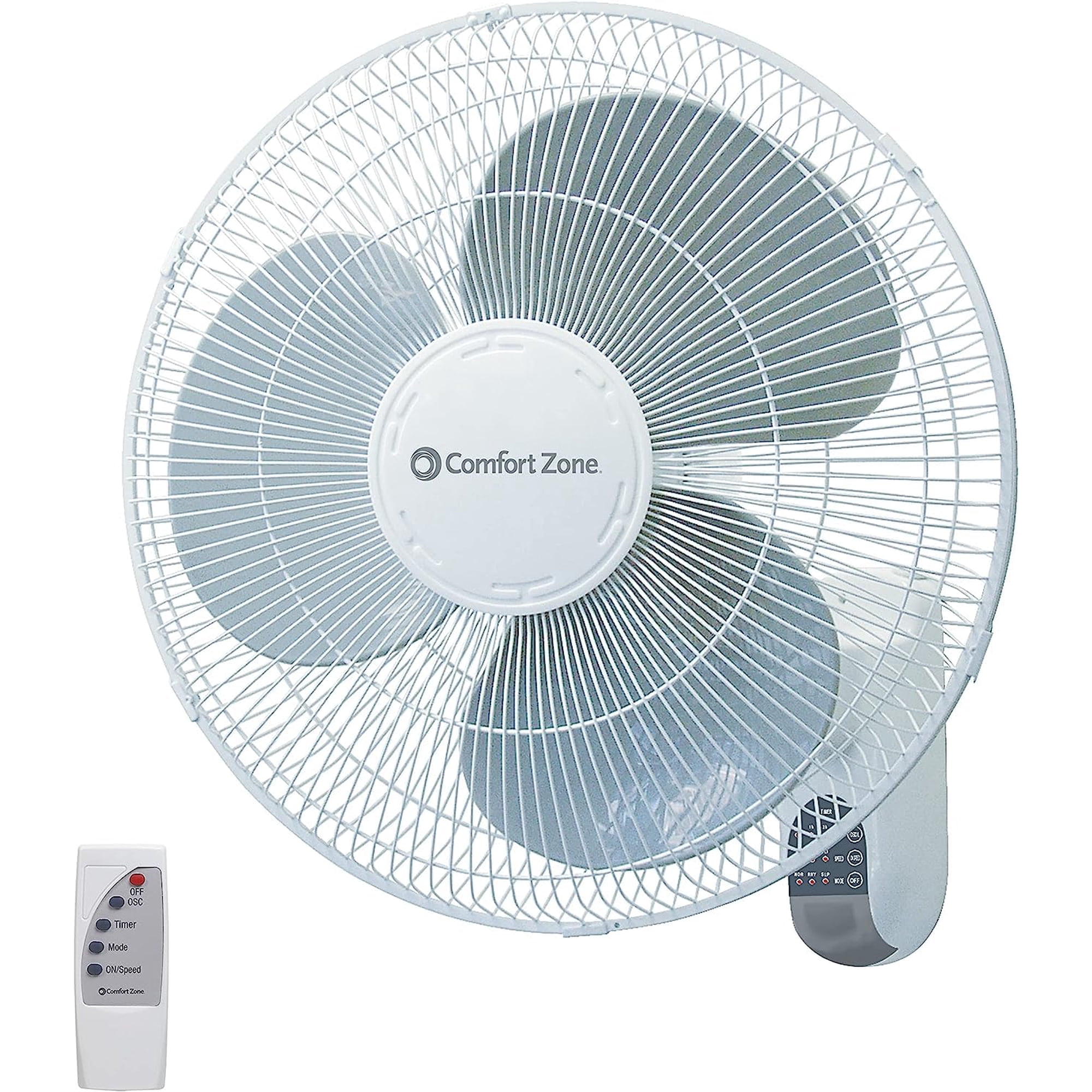Ventilador De Pared Comfort Zone Cz16wr 16 Con Mando A Distancia