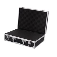 Bothyi - Estuche De Transporte De Aleación De Aluminio Maletín Impermeable Ligero Hebilla Pequeña Negra Multiusos