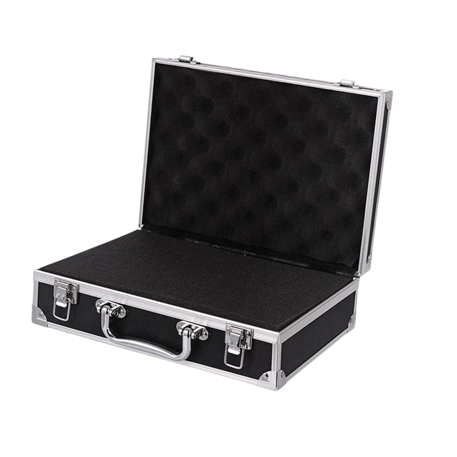 Bothyi - Estuche De Transporte De Aleación De Aluminio Maletín Impermeable Ligero Hebilla Pequeña Negra Multiusos