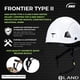 thumbnail image 2 of Casco LAND Frontier Clase E Blanco 52-63 cm OSHA, 2 of 9