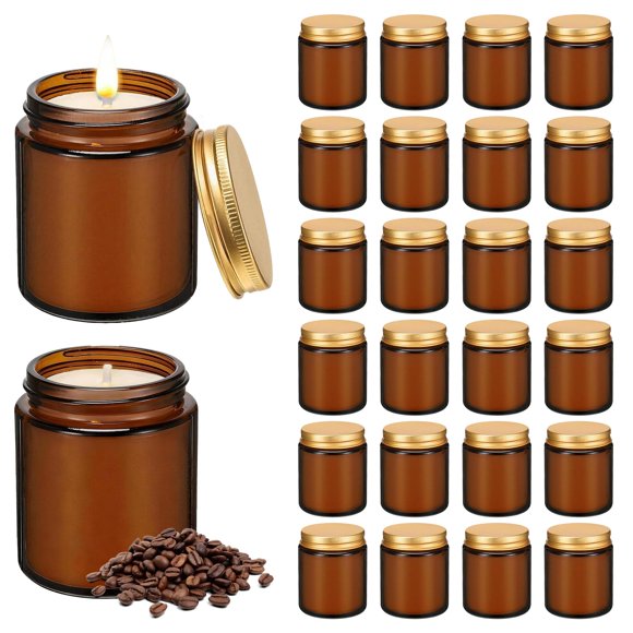 Velas Veiuwa 24 unidades 170 ml aroma a café, cera de soja