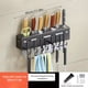 thumbnail image 1 of 1pc Knife Rack, Wall-mounted Knife Holder With Chopsticks Barrel, Multifunctional Carbon Steel Storage Rack, Kitchen Punch-free Rack With Hooks, Kitchen Storage Organization, Kitchen Accessories, 1 of 3
