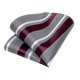 thumbnail image 5 of Corbata a rayas formal seda hombre paño y colleras Sangría gris, 5 of 6