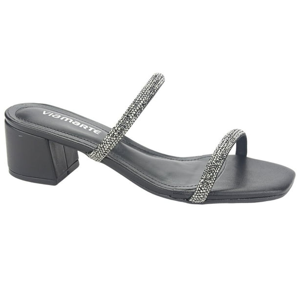 Sandalia Via Marte Mujer 23-9810 Preto Casual