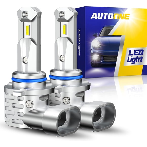 Lámpara LED AUTOONE 9005 HB3 6000K sin ventilador, 2 piezas