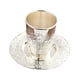thumbnail image 1 of Copa Kiddush Con Platillo, Taza De Té, Vajilla, Cáliz Para Festividades De Shabat, 1 of 5