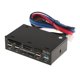 thumbnail image 1 of Panel Frontal Multifunción De 5,25" Lector De Tarjetas Hub USB3.0/2.0 Panel Multimedia, 1 of 3