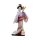 thumbnail image 2 of 30 Cm Japonés Kimono Geisha Muñeca Tradicional Estatua Asiática Kabuki Figura Violeta, 2 of 3