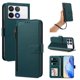 thumbnail image 1 of Funda con Billetera para [Xiaomi Poco F6 Pro] con Bolsillo Zipper y Tarjetero Verde pavo real, 1 of 6