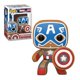 thumbnail image 1 of Figura de colección Funko Pop! Marvel Gingerbread: Capitán América, 1 of 1