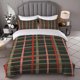 thumbnail image 1 of Plaid Pattern Design Themed Bedding Three-Piece Set Duvet Cover and Pillowcase Set Soft and Comfortable, 1 of 1