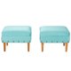 thumbnail image 1 of Set Poufs Provenza Tachas Felpa 04Turquesa, 1 of 5