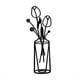 thumbnail image 3 of 1pc 3D Vase Metal Wall Sticker, Wall Decals, Removable Wall Decor Sticker For Living Room Bedroom Bathroom Office Home, Art Wall Decoration, 3 of 5