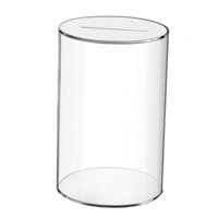 Magideal - Hucha, Tarro Para Cambiar Monedas De Ahorro, Tarro Acrílico Transparente Que No Se Puede Abrir, Caja De Punta De Hucha Transparente Multiusos, Regalo 15Cmx25M