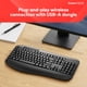 thumbnail image 2 of Teclado Inalámbrico Staples TECH Confortable y Silencioso con Receptor USB, 2 of 6