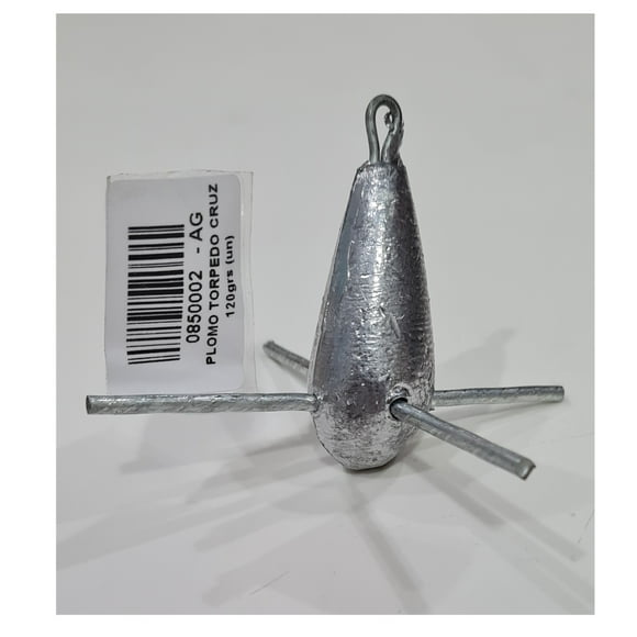 Plomo Torpedo Cruz 120grs Cu