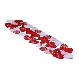 Magideal - De Mesa Para El Día De San Valentín, Decoración De Mesa De Comedor De Cocina, 15 X 54 Pulgadas, Decoración Del Día De San Valentín Para Cafeter