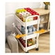 thumbnail image 2 of Carrito Almacenamiento Organizador 3 Niveles Auxiliar Ruedas Blanco, 2 of 3