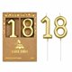 thumbnail image 1 of Velas CAKE CODE 7 cm Oro Número 18 (Pack de 2), 1 of 6
