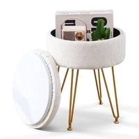 Taburete Cpintltr Storage Ottoman Crema