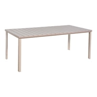 Northwest - Mesa Terraza Polywood Impermeable 180X90Cm Blanca Blanco Tamaño Único