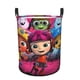 thumbnail image 1 of Beat Bugs Cesta de lavandería de gran capacidad redonda con asa, bolsa para ropa sucia plegable, almacenamiento para dormitorio, baño y lavadero 44x35 cm, 1 of 6