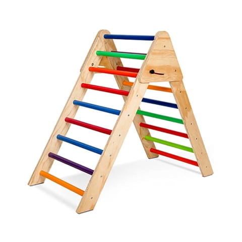 Genérico - Triangulo Pikler De Madera Escalada Plegable Trípode 019 - Wcfs-11