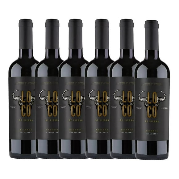 6x Vino Miguel Torres Loco De Piedra Reserva Carmenere