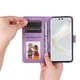 thumbnail image 4 of Funda tipo cartera FOXDOCK para Huawei Nova 12 Pro , diseño girasol en relieve, cuero PU, cierre magnético, soporte y tarjetero, 4 of 5