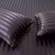 thumbnail image 3 of Juego de cama tamaño King con sábanas de seda satinada Lanest Housing, color negro, 3 of 7