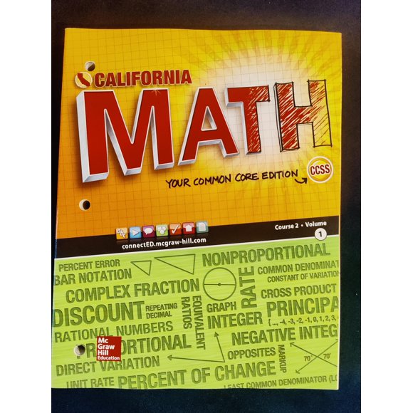 Libro McGraw-Hill Education California Math Course 2