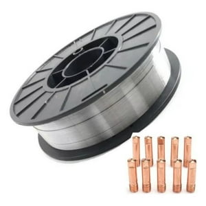 Sds - Alambre Soldadura Mig Flux2.27Kg 0.9Mm+10 Boquillas 0,9Mm