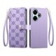 thumbnail image 1 of Funda Billetera con Cierre para [Xiaomi Redmi 13] con Tarjetero, Soporte y Correa de ManoMorado, 1 of 5