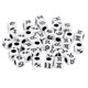 thumbnail image 5 of Paquete De 100 Cuentas Cúbicas Acrílicas Para Hacer Joyas, Pulsera, Negro, 7mm, 5 of 5