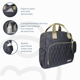 thumbnail image 4 of BEBESIT MOCHILA MATERNAL PREMIUM BLACK GOLD, 4 of 8
