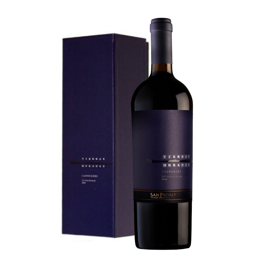 San Pedro - Vino Tierras Moradas Carmenere 2021, 750 Ml, 14.9%