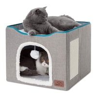 Cama Para Gatos Bedsure Cat Cave Para Gatos De Interior Con Almohadilla Rascadora