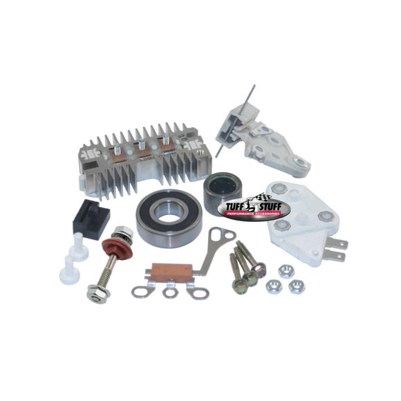 Kit de Reconstrucción de Alternador Tuff Stuff GM 10SE con Rodamientos y Cableado Original