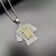thumbnail image 4 of Colgante de camiseta de fútbol número 10, collar de camiseta de fútbol número 10 para hombre, collar de fútbol con número 10, joyería con dije de fútbol, collar de camiseta de fútbol de rock, collar c, 4 of 5